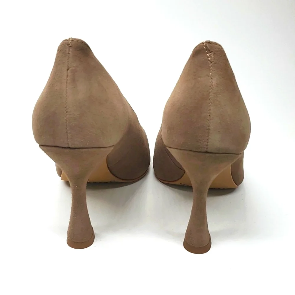 Vince Camuto ISHANI Tuscan Taupe True Suede Pumps NWT 6M